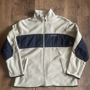 Vintage Chaps full zip size Medium fleece Jacket/sweater EUC